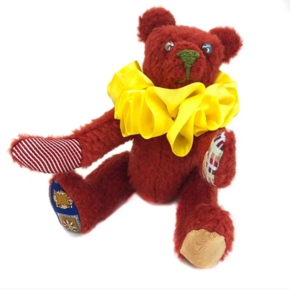 "Amber" Teddy Bear Bag Charm - keyring - trick - Picture 3 of 5